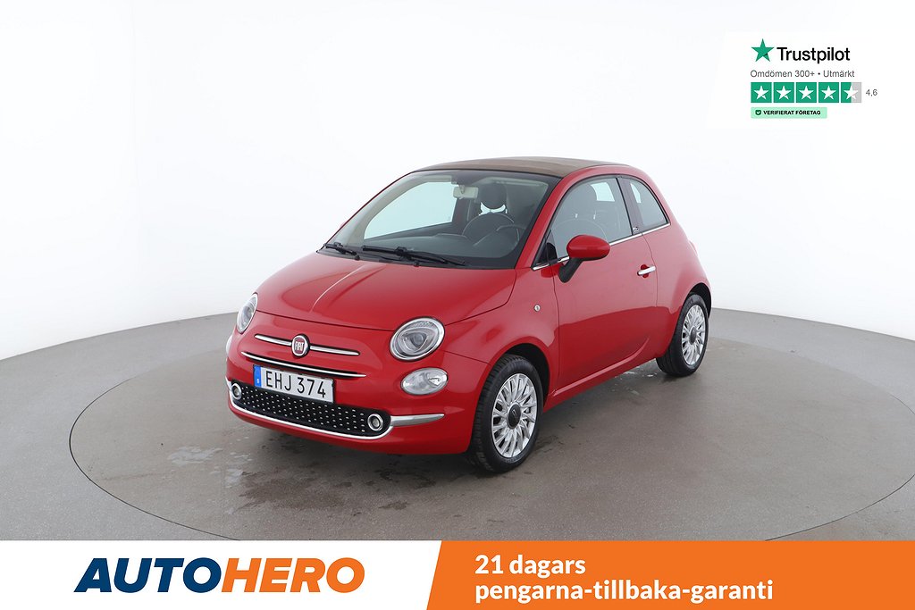 Fiat 500C 1.2 8V / NYSERVAD, PDC-Bak