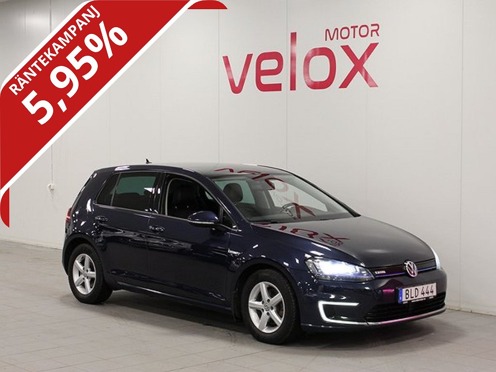 Volkswagen E-Golf  e-Golf 24,2kWh 115hk Nav Kamera 5,95%