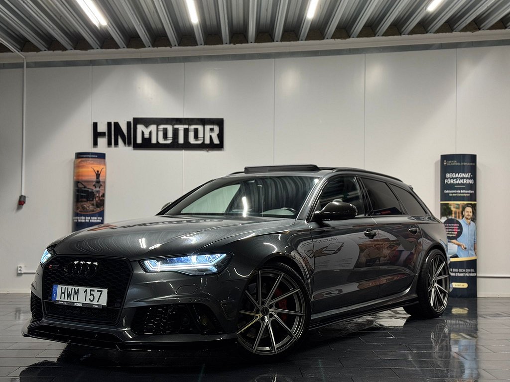 Audi RS6 4.0 V8 Quattro SVENSKSÅLD |Milltek|PANO|BOSE|BLIS|Sc|DRC|