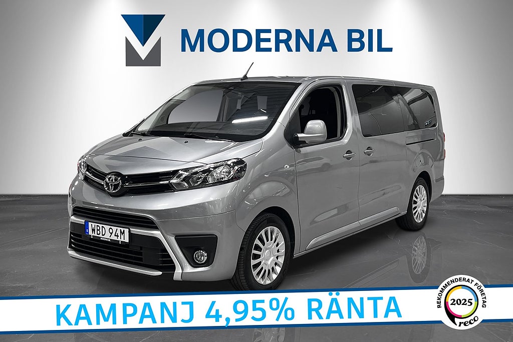 Toyota Proace Verso 2.0 D-4D 177HK Lång 9-Sits D-Värm 2X-Dör