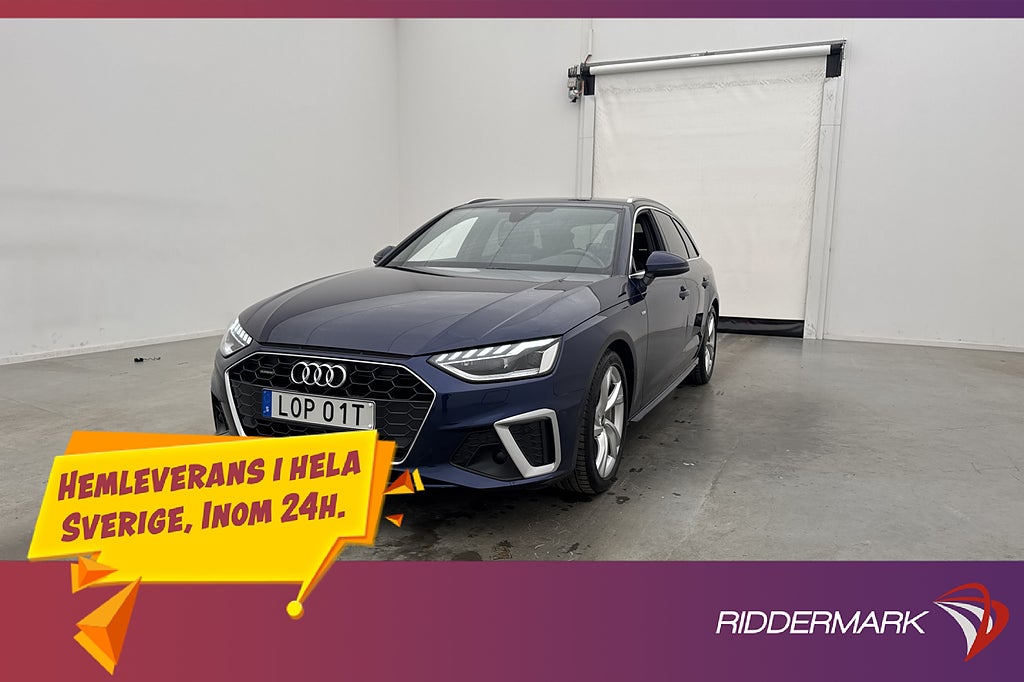 Audi A4 40 TFSI Q S-Line Cockpit Matrix Kamera Navi Dragkrok