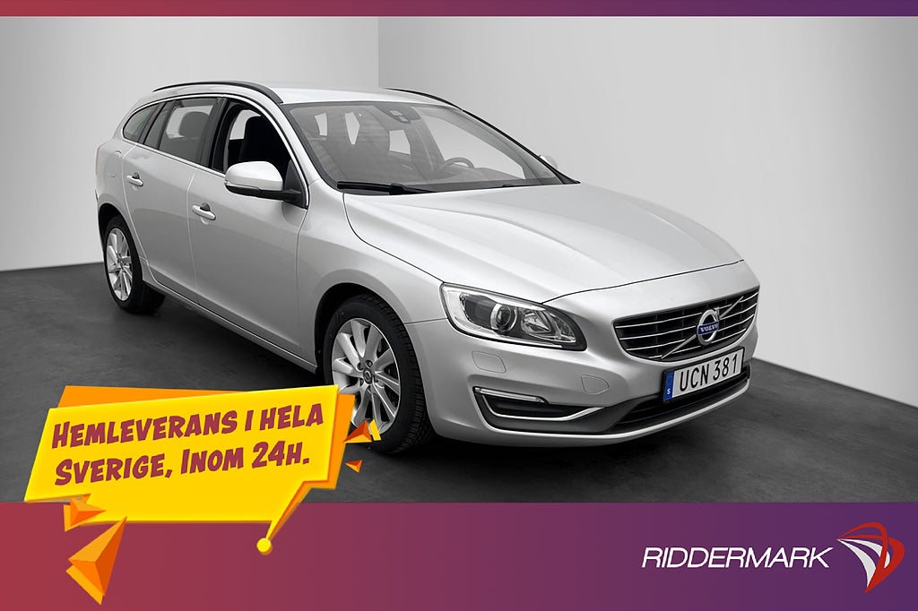 Volvo V60 D4 Momentum VOC Värm Rattvärme Sensorer 0,38l/mil