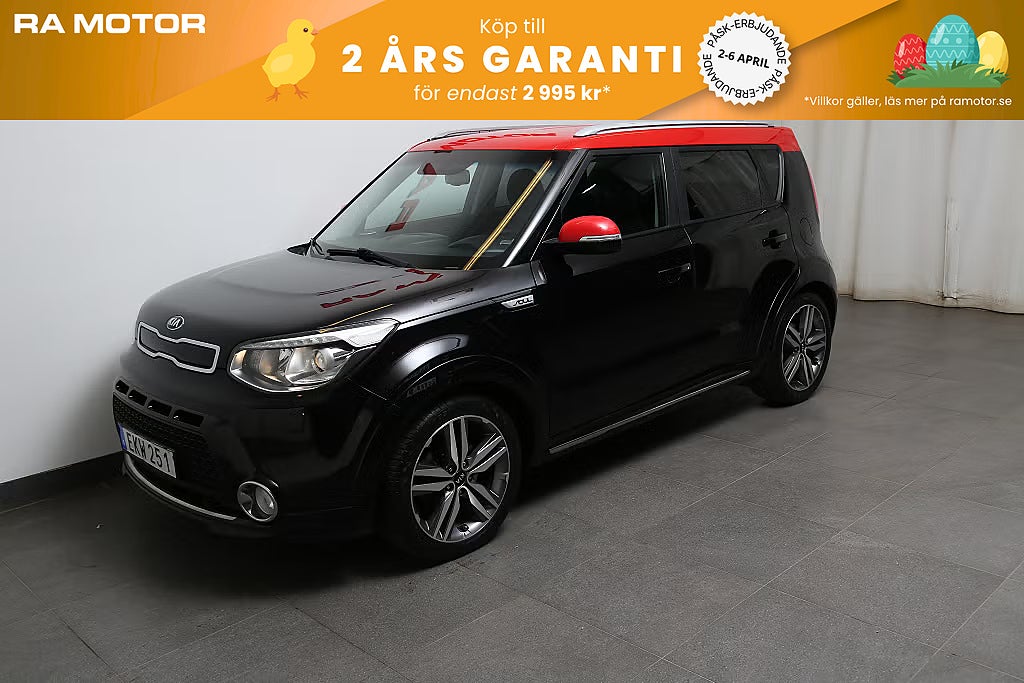 Kia Soul 1,6 CRDi 136hk GLS Aut Kamera Motorv Dragkrok 2016