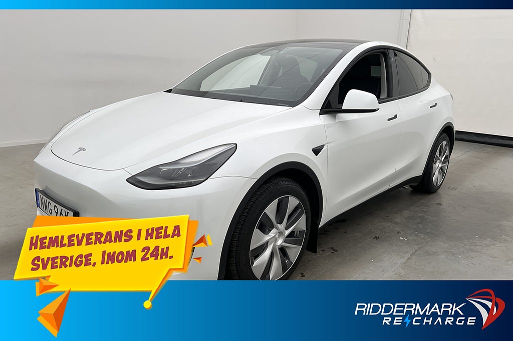 Tesla Model Y Long Range AWD Autopilot Dragkrok Svensksåld