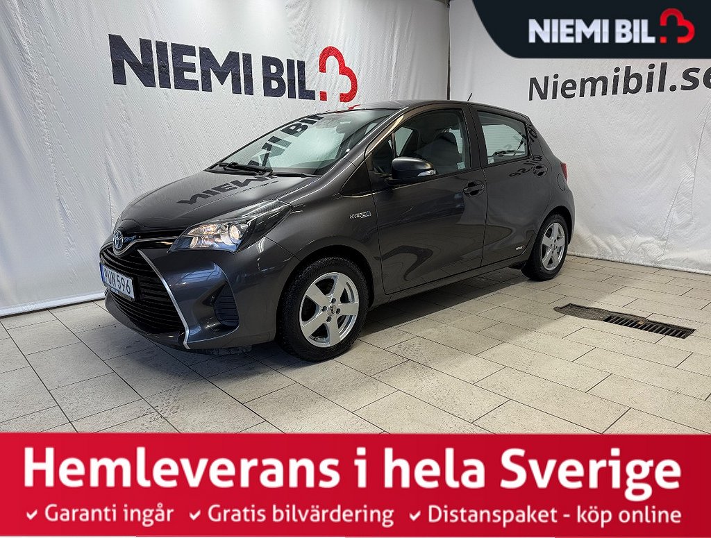 Toyota Yaris Hybrid Aut 101hk/M-värmare/Låg Skatt/S&V-däck