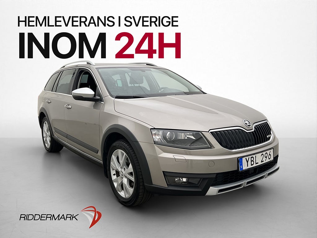 Skoda Octavia Scout 2.0 TDI 4x4 150hk Drag 0.48l/mil P-Sens