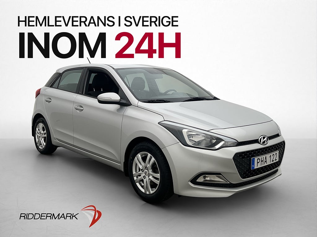 Hyundai i20 1.2 75hk Comfort 2 Brukare Rattvärme Bluetooth