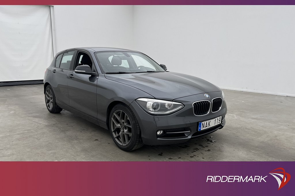 BMW 118 d 143hk Sport line Sensorer Keyless Farthållare Drag