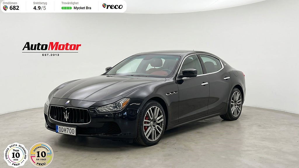 Maserati Ghibli S Q4 410hk Svensksåld/Fullservad 3,45% RÄNTEKAMPANJ