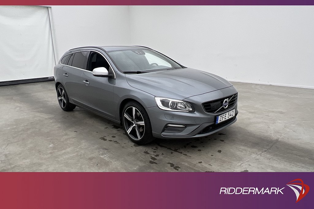 Volvo V60 Polestar D4 200hk R-Design VOC Navi Keyless BLIS