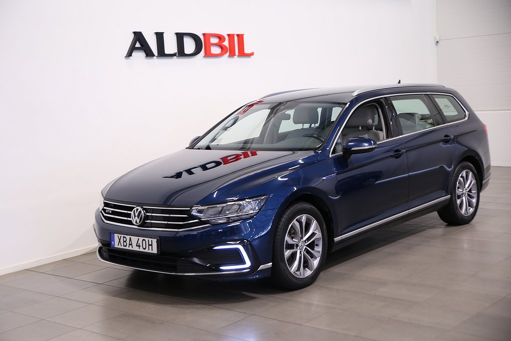 Volkswagen Passat GTE 218hk Plug-in Hybrid SC DSG / Dragpkt / Värm / Läder / Nav