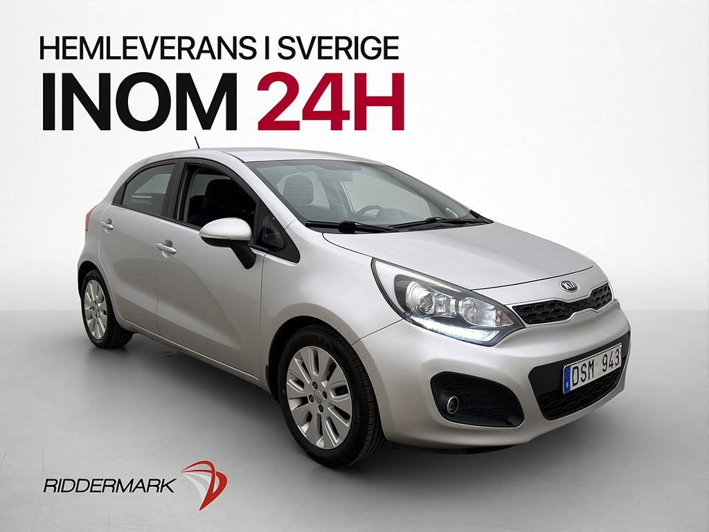 Kia Rio 1.2 CVVT 84hk GLS Rattvärme Låg-Skatt 0,5l/mil