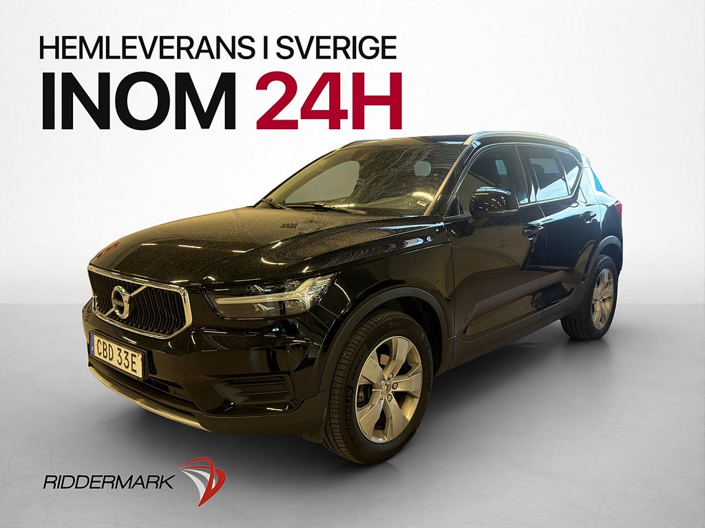 Volvo XC40 T2 129hk Momentum VOC Värmare Rattvärm CarPlay