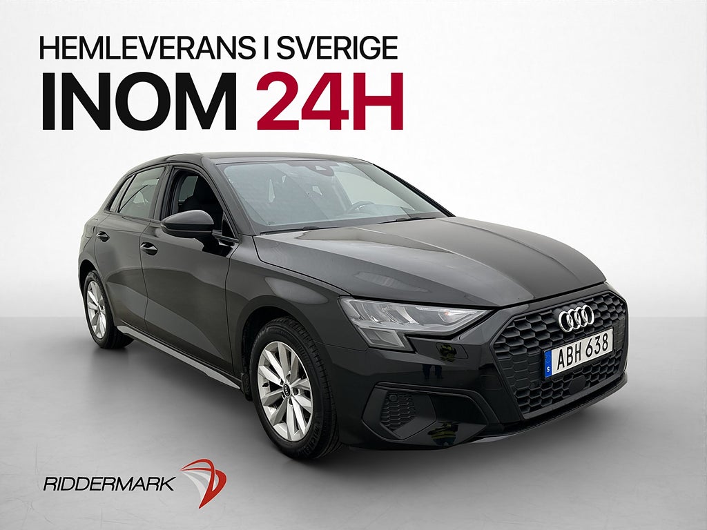 Audi A3 150hk Comfort Farthållare Bluetooth Sv-såld