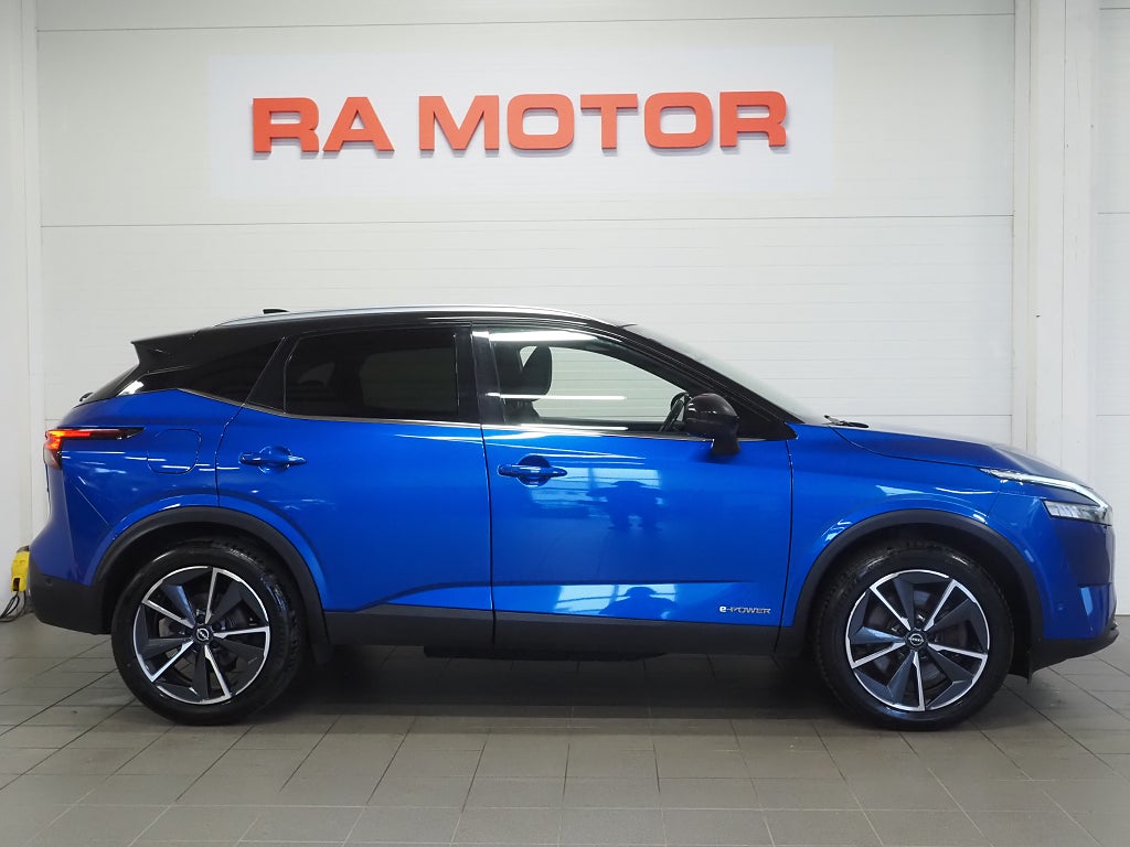Nissan Qashqai e-POWER 190hk Tekna + Pano Skinn Drag 360° Massage Navi 2022