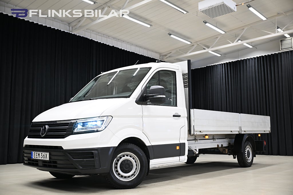 Volkswagen crafter 177HK L4 Långflak|Flak|LED|Drag|Värmare|Lågmil|Leasbar