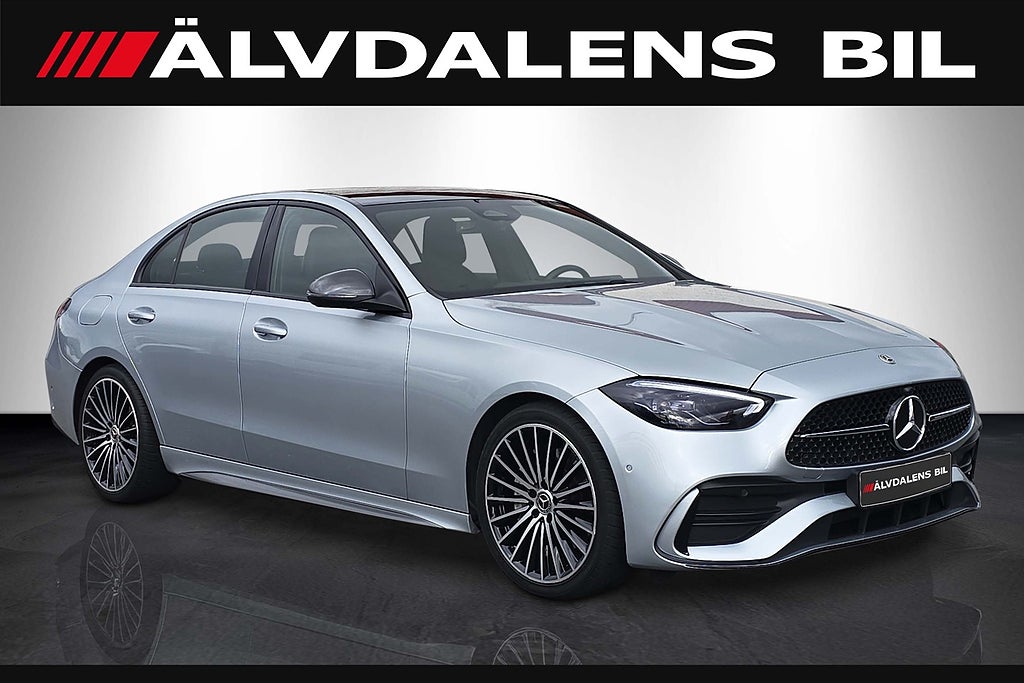 Mercedes-Benz C 220 d 9G-Tronic AMG Line , Panorama, Värmare, drag