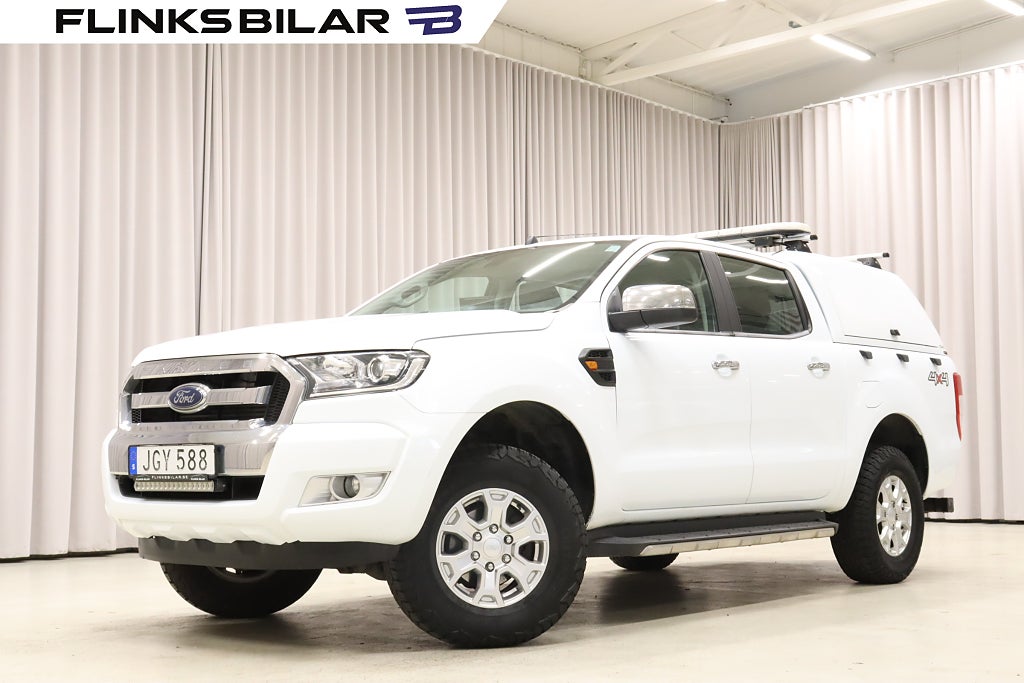 Ford ranger 160HK Automat|Dubbelhytt|Kåpa|Drag|Värmare|Moms