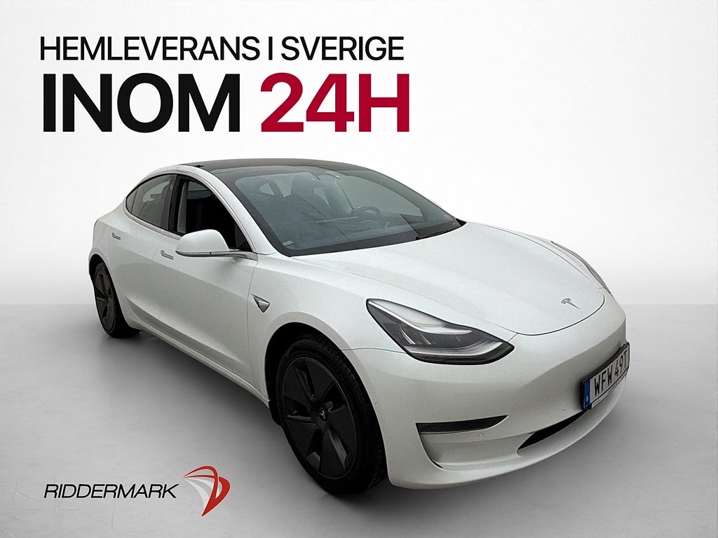 Tesla Model 3 Long Range AWD Dragkrok HW3 Kamera Sensorer