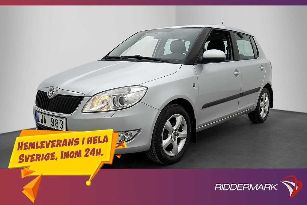 Skoda Fabia 1.2 TSI 86hk Elegance P-Sensorer Dragkrok