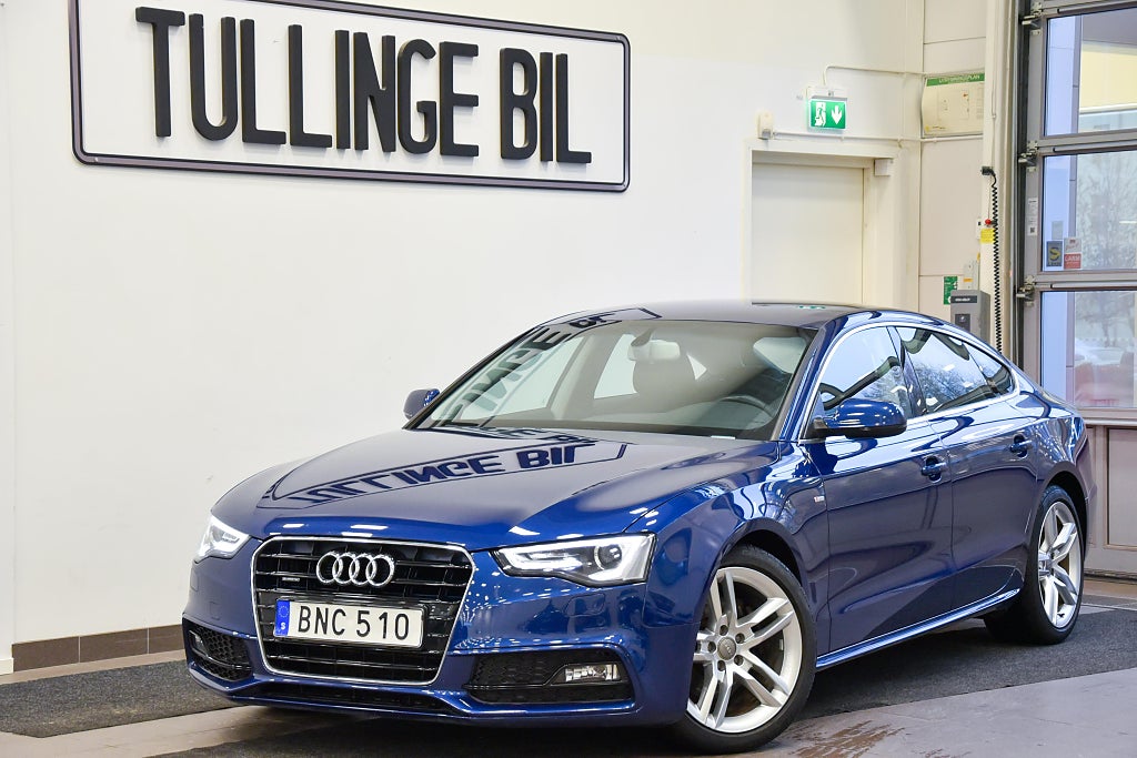 Audi A5 SB 2.0TDI Q S-Line Farthållare P-Sensorer 18" LÅGMIL