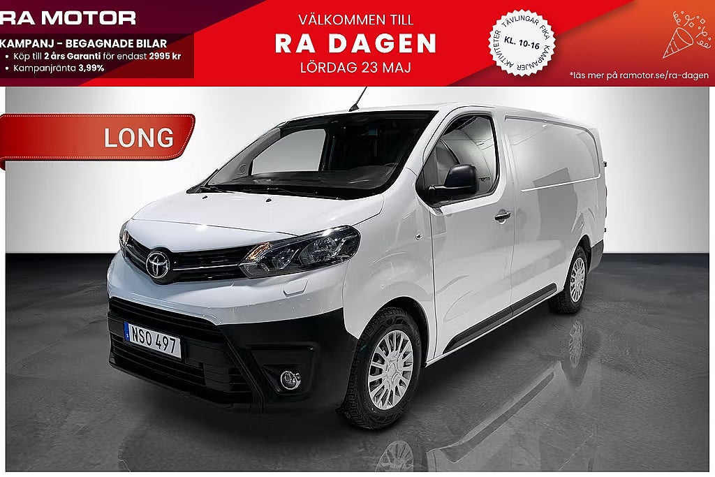 Toyota ProAce 2.0 D-4D | LONG | Moms | Kamera | Leasebar 