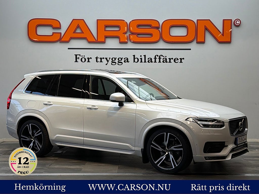 Volvo XC90 D5 AWD R-Design Pano B&W Carplay Massage 360° Luftfjädr