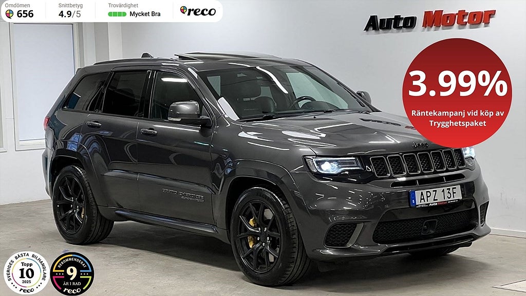 Jeep Grand Cherokee SRT Trackhawk 6.2 V8 4WD 710hk Moms/Leasbar
