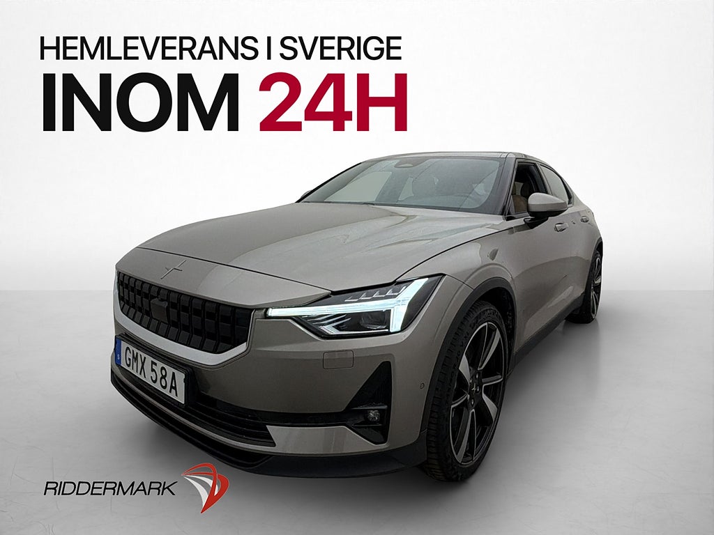 Polestar 2 Long range Dual motor Pilot Plus Skinn Pano H/K
