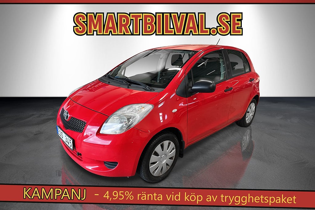 Toyota Yaris 5-dörrar 1.0 VVT-i Motorvärmare Nyservad