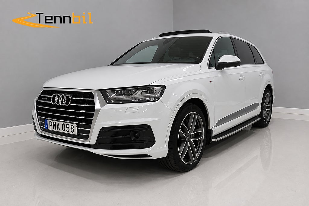 Audi Q7 7-Sits 3.0 TDI V6 Quattro S-line Drag Pano BOSE Adap-f