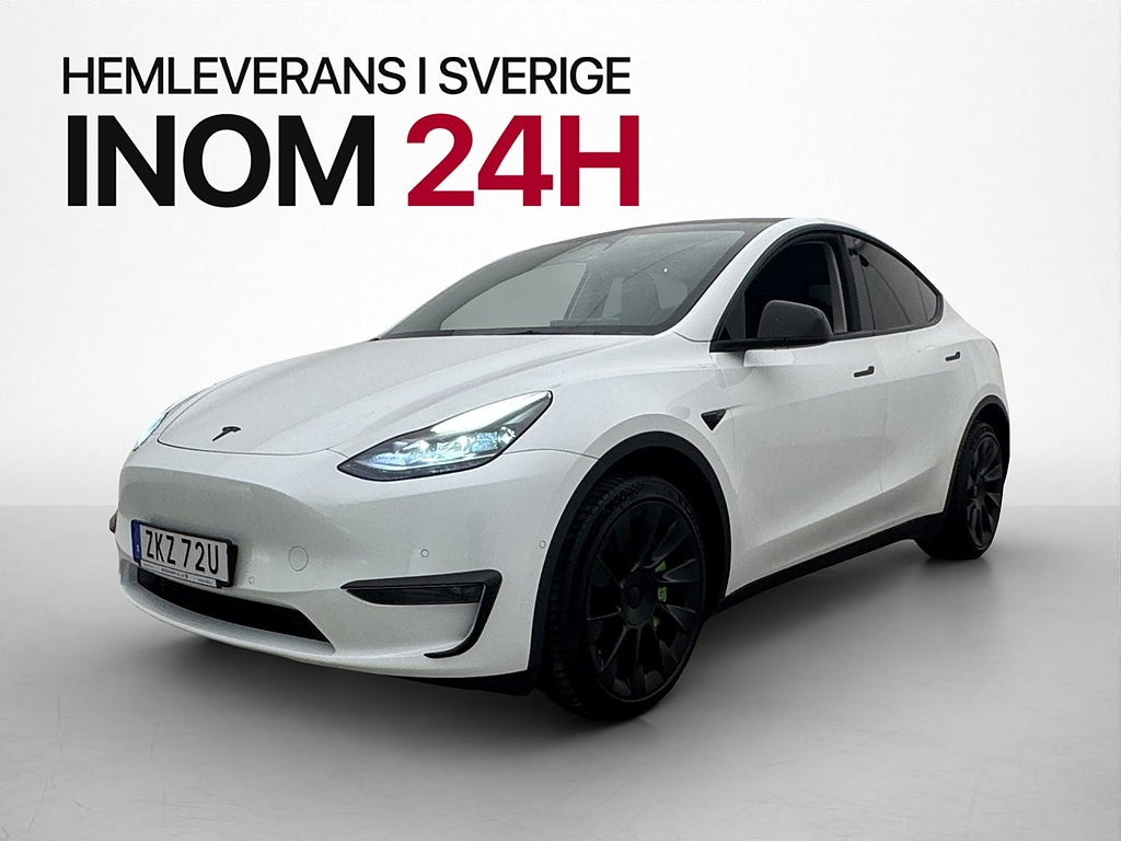 Tesla Model Y Long Range AWD Pano AP Svensksåld MOMS