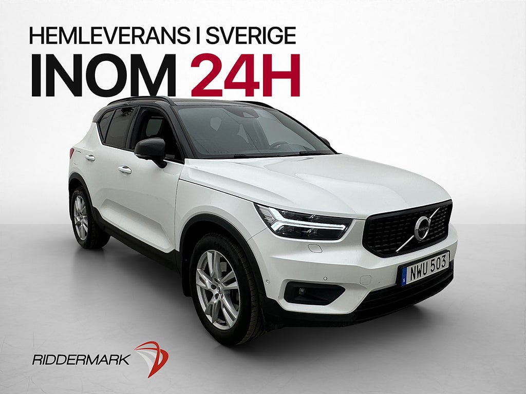 Volvo XC40 T5 AWD R-Design VOC Pano H/K P-Värmare 360°