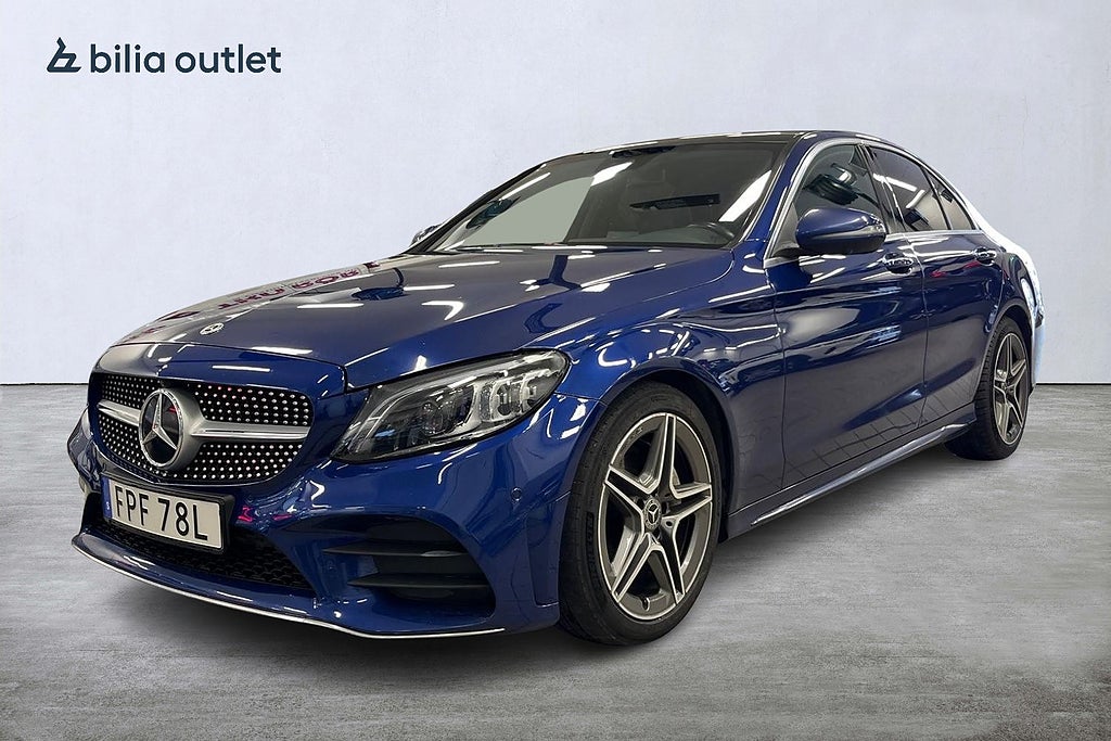 Mercedes-Benz C 220 d 194hk Värmare 360 Navi Panorama Burmester Drag