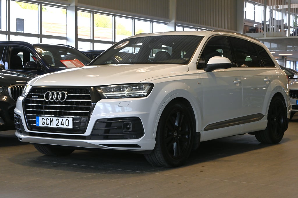 Audi Q7 V6 TDI 272hk Q S Line 7-sits Pano Värmare Drag