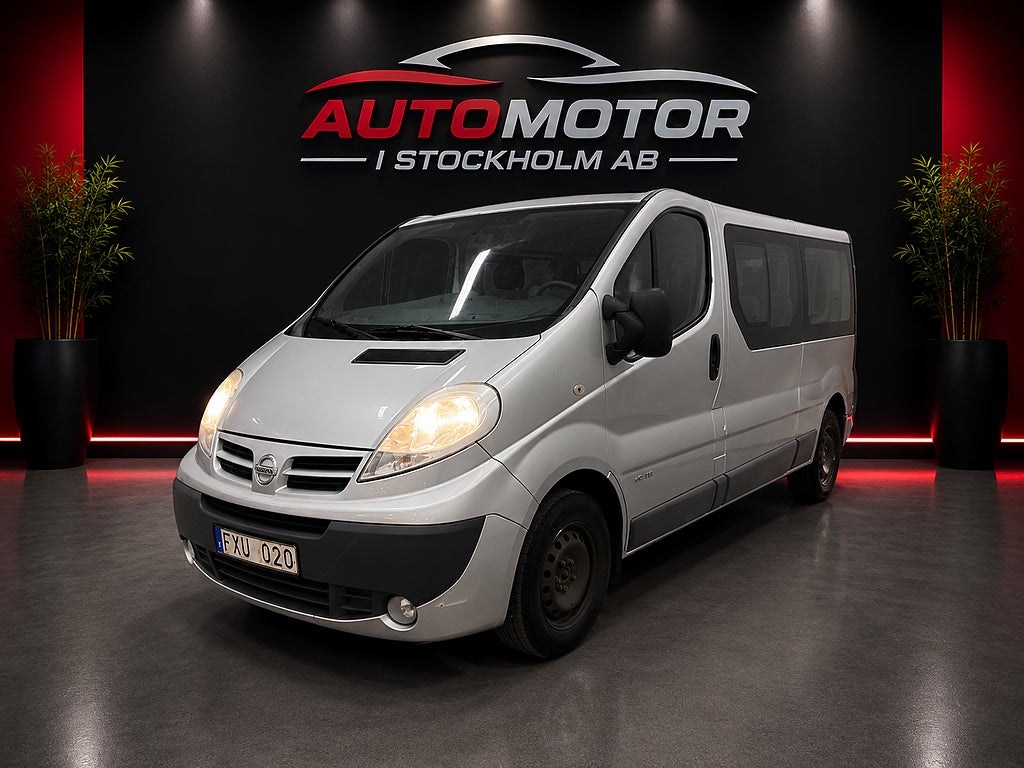Nissan Primastar Kombi 2.0 dCi 9 sits lång modell Besiktigad pdc 6 växl