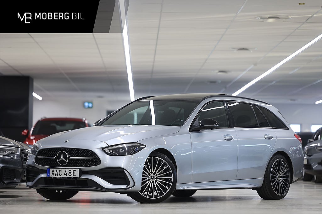 Mercedes-Benz C220 C 220 T d 4M 200hk AMG Night Pano Burmester