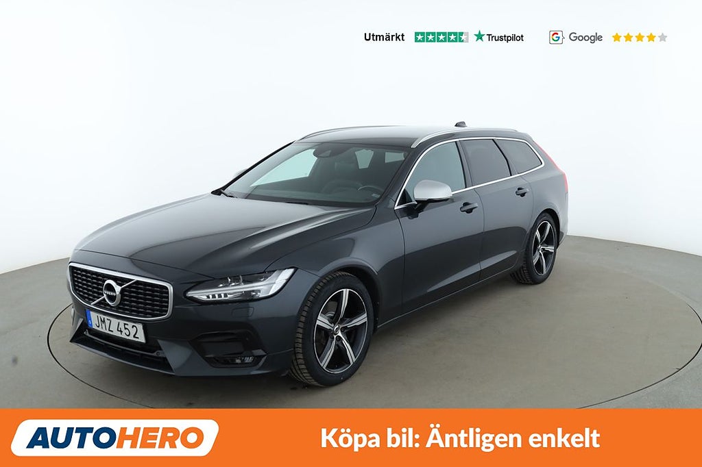 Volvo V90 D4 R-Design AWD / VOC, BLIS, Värmare, Dragkrok