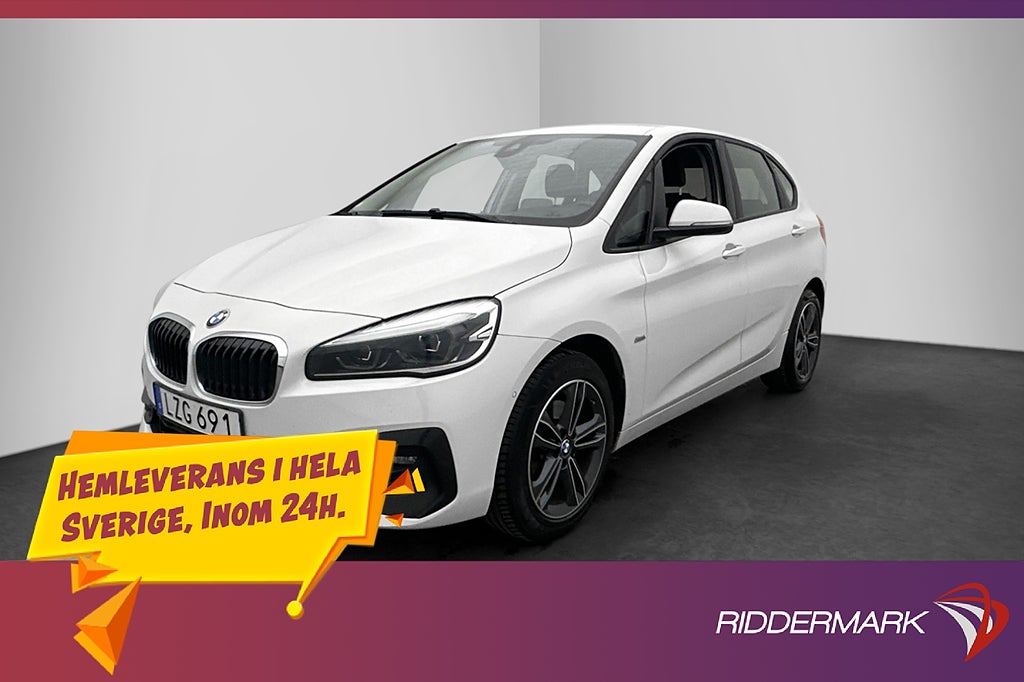 BMW 220 i Active Tourer Sport Line Sensorer HiFi HUD Drag