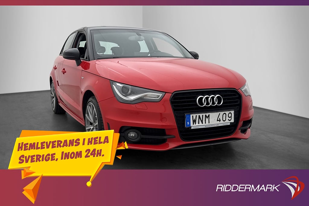 Audi A1 Sportback 1.2 TFSI 86hk S-Line Bluetooth 0,51l/mil