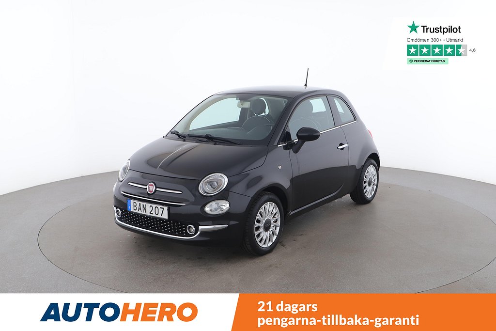 Fiat 500 1.2 8V Lounge / Värmare, Panorama