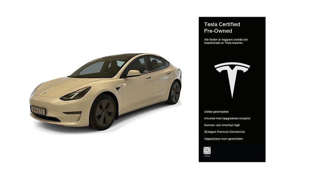 Tesla Model 3 Long Range AWD Certified Pre-Owned 3,84% ränta