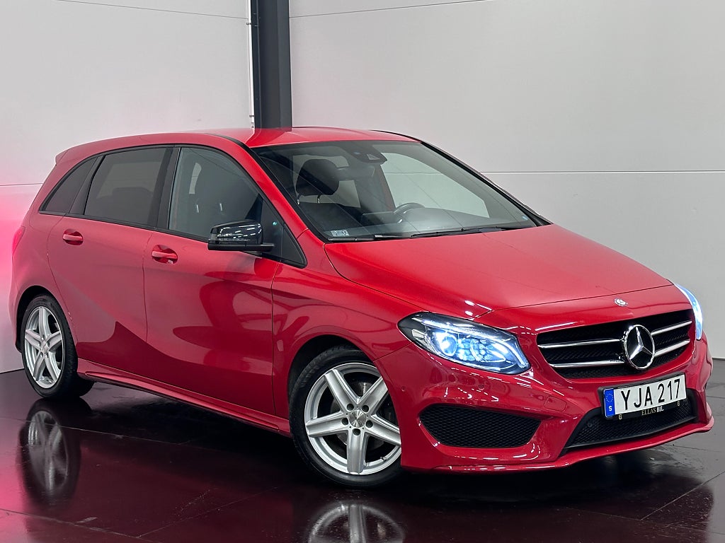 Mercedes-Benz B 200 D AMG SKINN B-KAM PSENS NIGHT-PKT VÄRMARE 1 BRUKARE