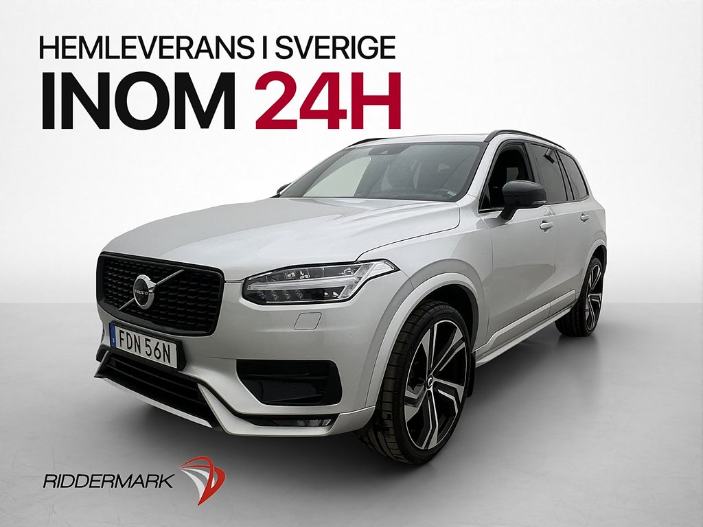 Volvo XC90 7-Sits B5 AWD R-Design Pro B&W Pano 360° HuD