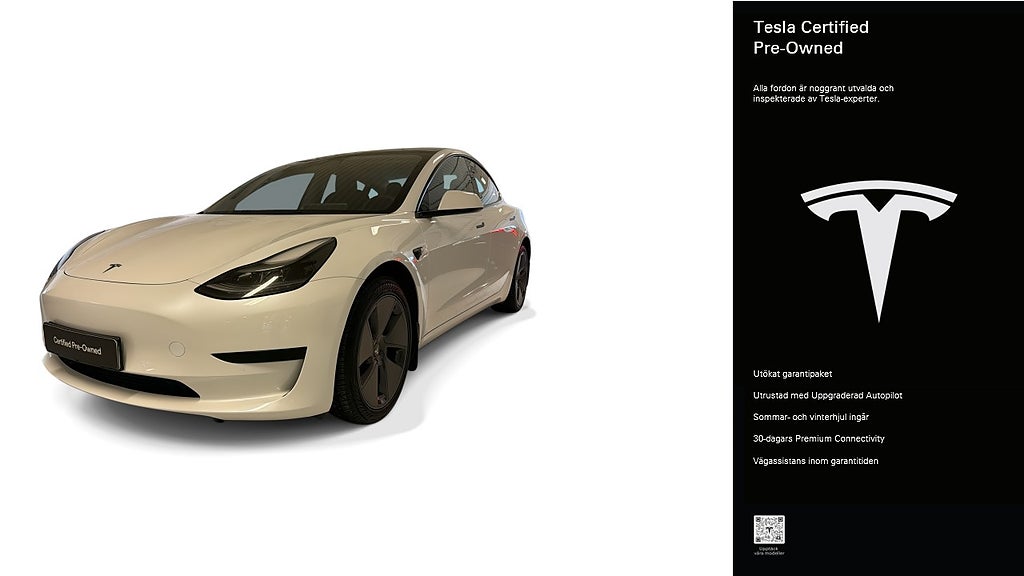Tesla Model 3 Standard Range Plus Certified Pre-Owned 3,84% ränta