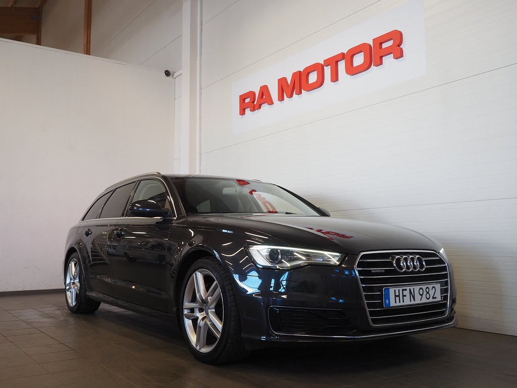 Audi A6 Avant 3.0 TDI V6 Quattro 218hk Drag D-Värm Halvskinn 2016