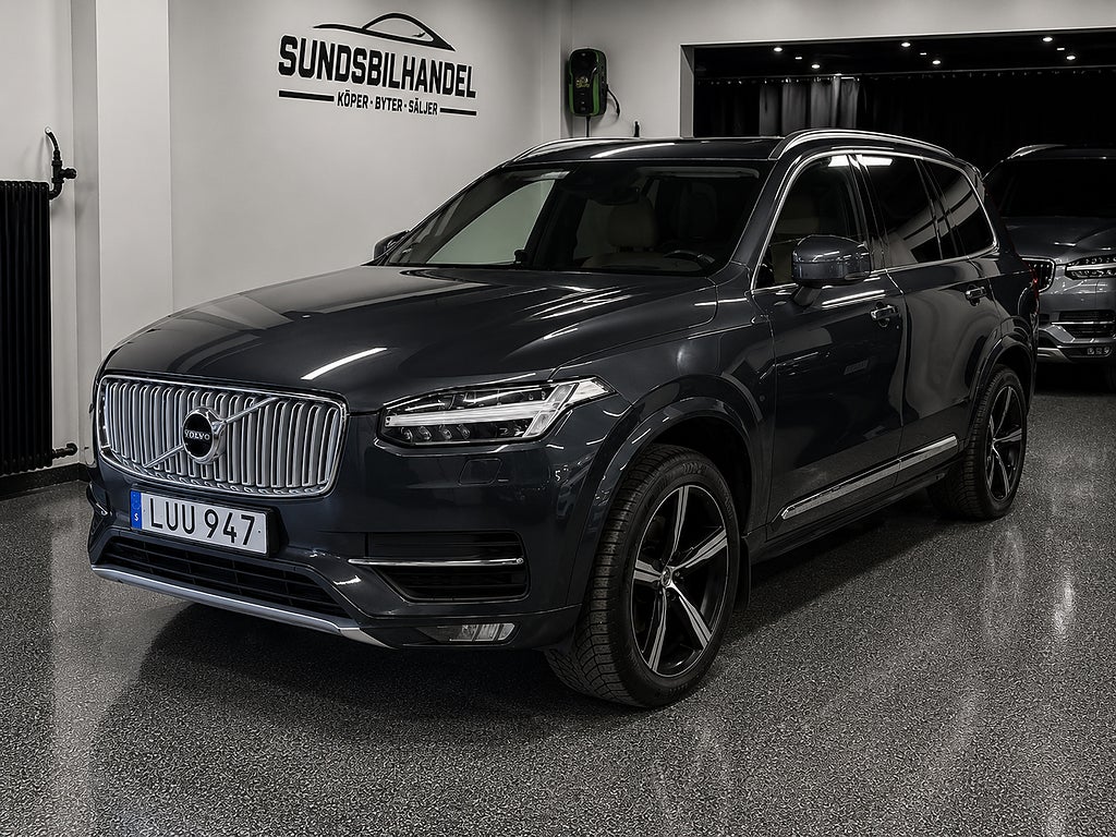Volvo XC90 7-seater D5 AWD Inscription Pano Läder Drag 7-Sits 