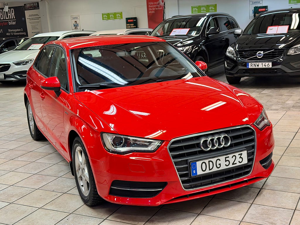 Audi A3 Sportback g-Tron 1.4 TFSI CNG Automat Attraction Drag Välvårdad 