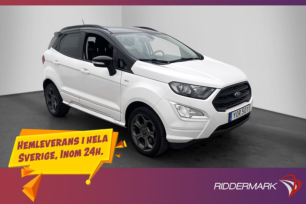 Ford Ecosport 1.0 125hk ST-Line Sensorer Rattvärme 0.53L/Mil