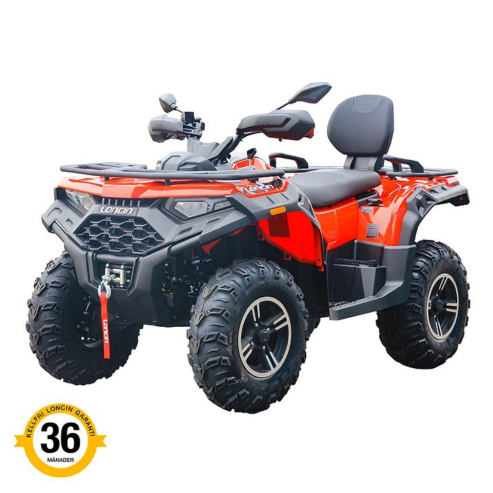 Loncin XWolf 550L ATV, Lång – Traktor B – Röd – Fyrhjuling 